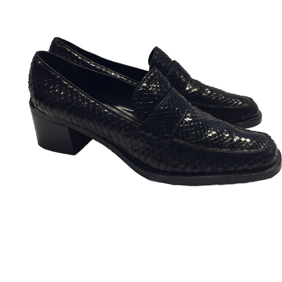 BALDINI Italian Snakeskin and leather shoes size - Picture 2 of 5